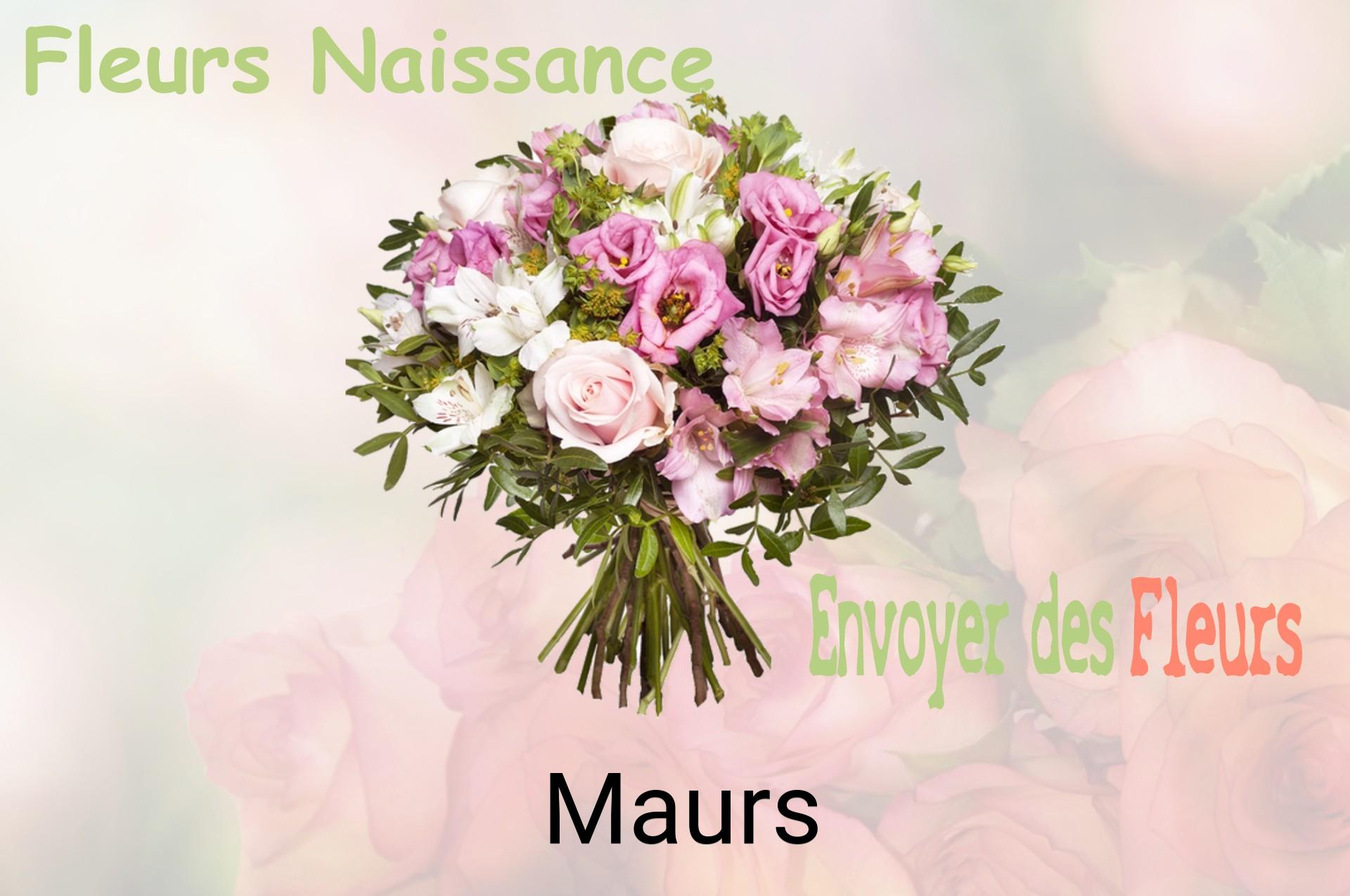 Bouquet de fleurs de naissance livré à Maurs